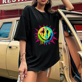 Drippy Neon Smile T-shirt
