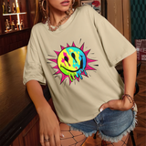 Drippy Neon Smile T-shirt