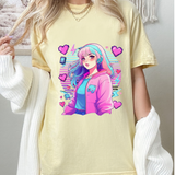 Vaporwave Anime Babe T-shirt