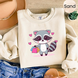 Pastel Raccoon Charm Sweater