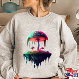 Neon Mushroom Dream Sweater