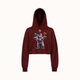 Cosmic Kitty Cropped Hoodie